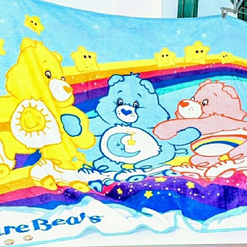 ISO Care Bears rollerskating blanket